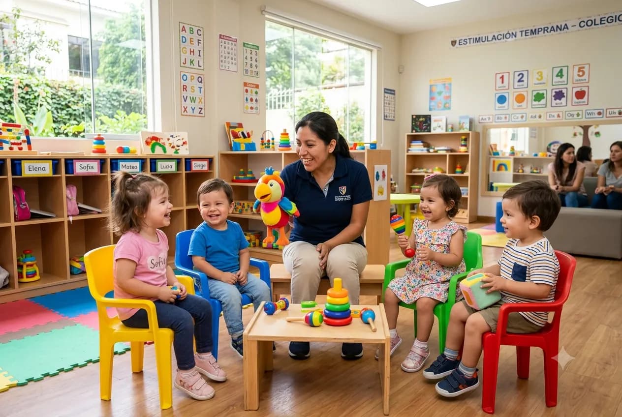 Niños del nivel Estimulación Temprana en PKES School