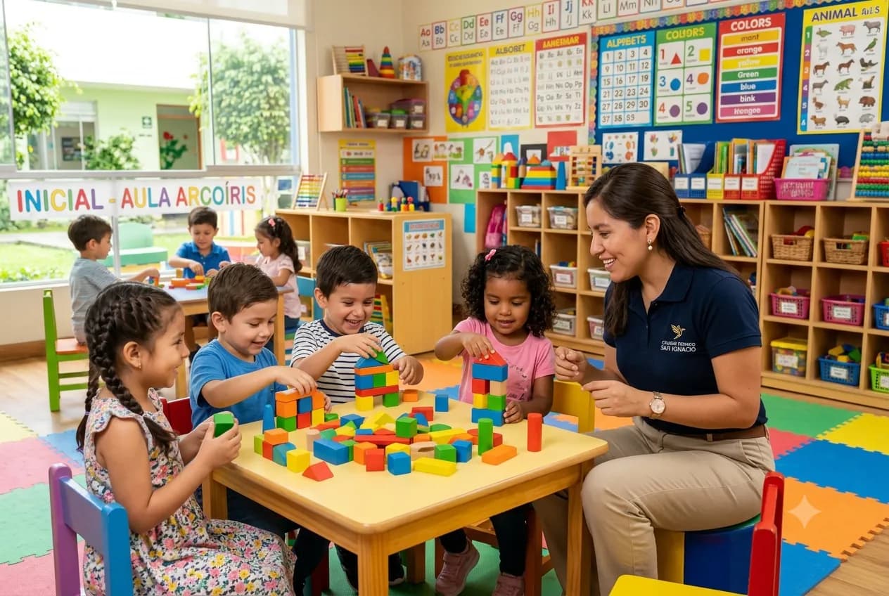 Niños del nivel Inicial en PKES School Huacho y Huaura