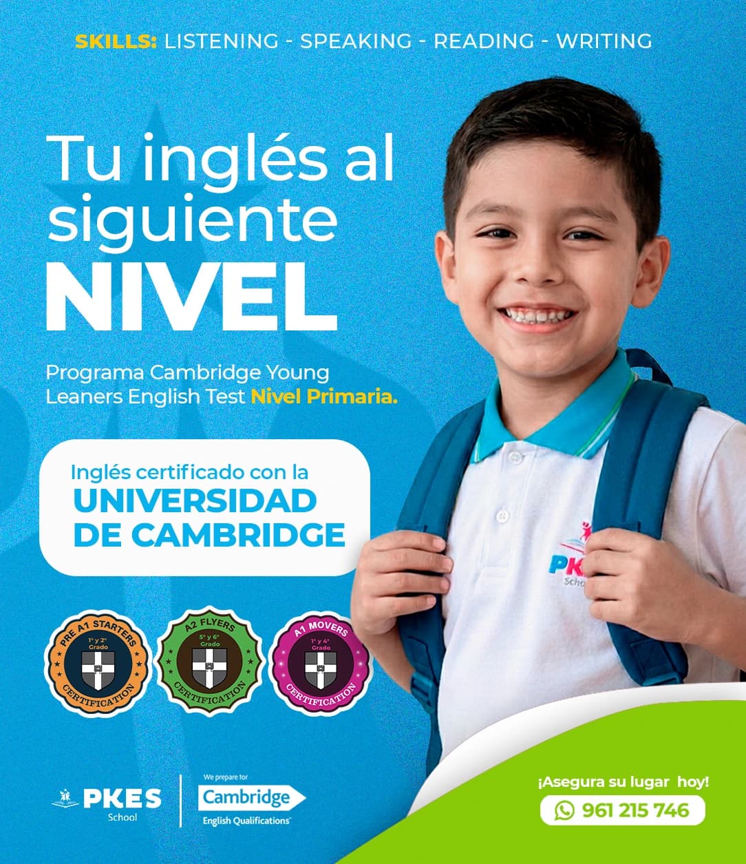 Programa de inglés Cambridge en PKES School