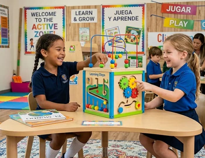 Clase dinámica de inglés en PKES School Huacho y Huaura