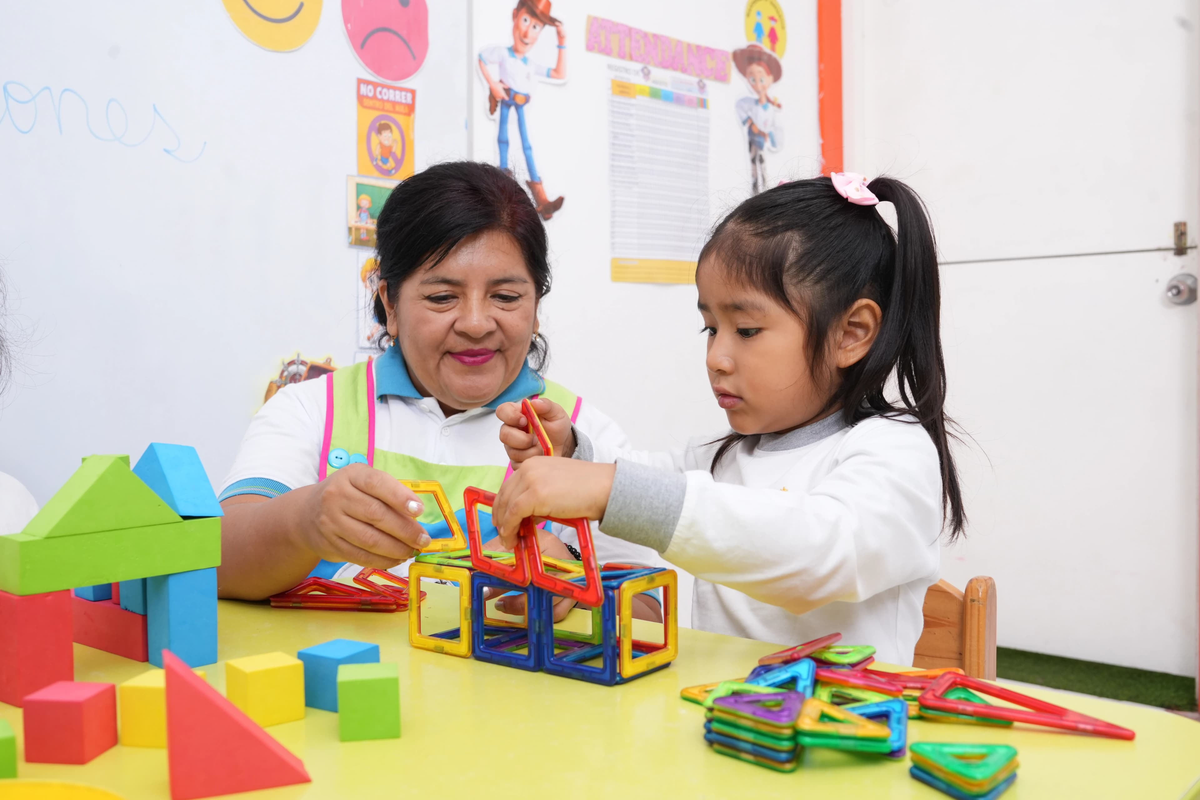 Niños del nivel Inicial en PKES School, Huacho y Huaura