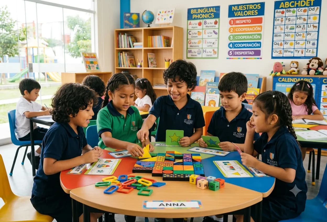 Estudiantes del programa Elementary de Primaria en PKES School 2