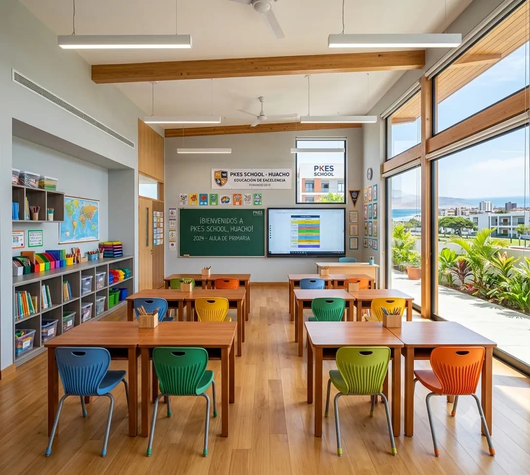 Aulas Modernas en las instalaciones de PKES School