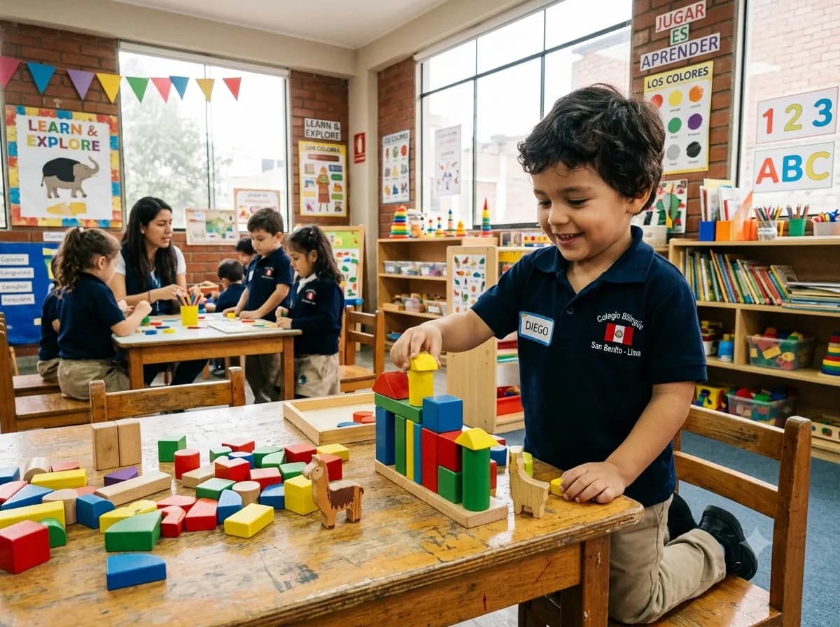 Estudiantes aplicando la metodología Student Based Learning en PKES School