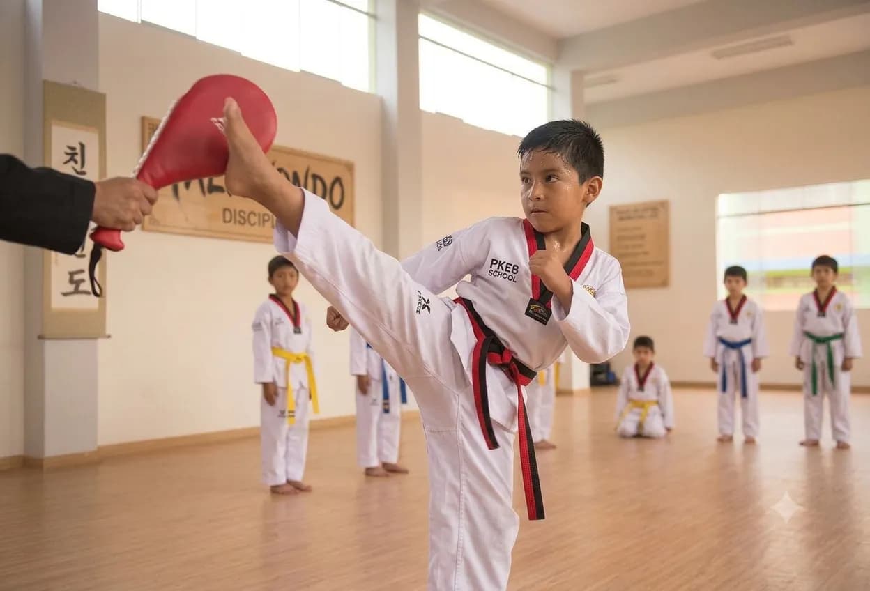Taller de Taekwondo en PKES School 3